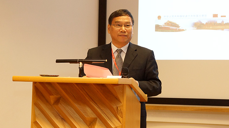 Wang Xiaofan, przewodniczący rady ds. promocji handlu międzynarodowego prowincji Anhui